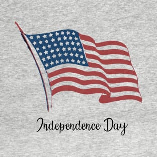 Independence Day American Flag T-Shirt